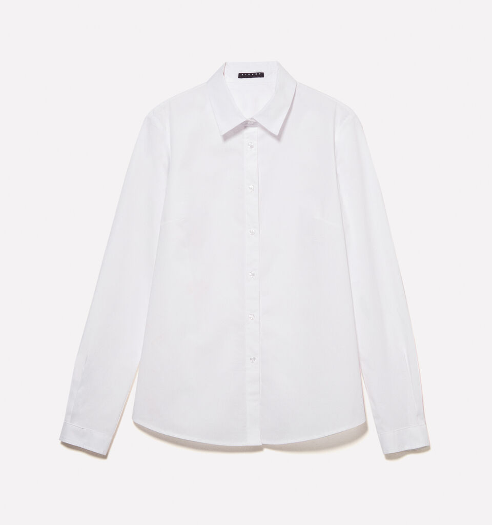 White slim fit shirt - null - White | Sisley image number 6